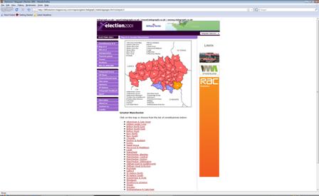 2001 UK General Election web site